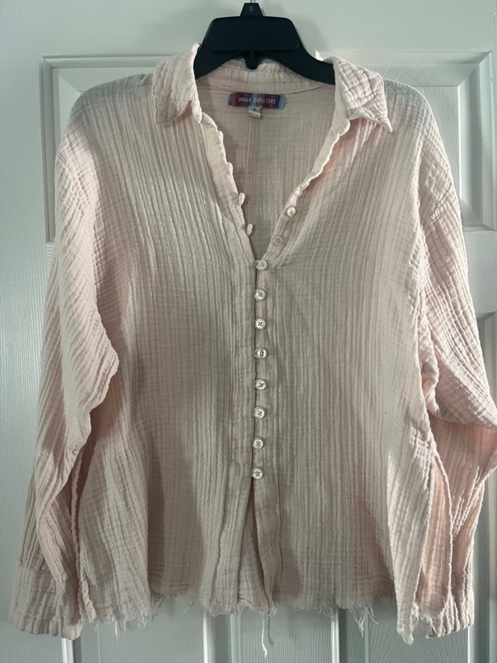 Urban Outfitters Women's Gauze Button Up Romantic Shirt